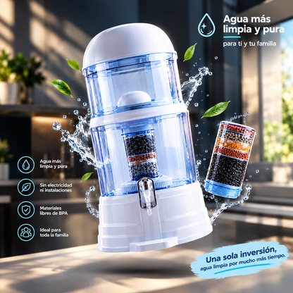 Filtro Purificador de Agua 14 litros - Agua más limpia y fresca